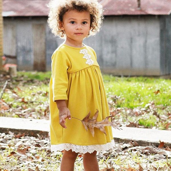 2019 dress girls autumn lace long sleeve dress girl solid color toddler christmas for girls, Red;yellow
2019 dress girls autumn lace long sleeve dress girl solid color toddler christmas for girls, Red;yellow