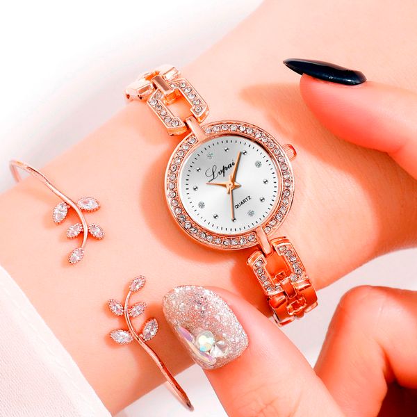 lvpai women's watches gold bracelet watch women watches rhinestone ladies watch clock reloj mujer montre femme 618, Slivery;brown
lvpai women's watches gold bracelet watch women watches rhinestone ladies watch clock reloj mujer montre femme 618, Slivery;brown