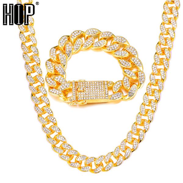 hip hop 1set 20mm full heavy iced out paved rhinestone miami curb cuban chain cz bling rapper bracelet necklaces for men jewelry, Silver
hip hop 1set 20mm full heavy iced out paved rhinestone miami curb cuban chain cz bling rapper bracelet necklaces for men jewelry, Silver