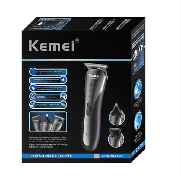 kemei all in1 rechargeable hair clipper for men waterproof wireless electric shaver beard nose shaver hair trimmer beauty tool
kemei all in1 rechargeable hair clipper for men waterproof wireless electric shaver beard nose shaver hair trimmer beauty tool