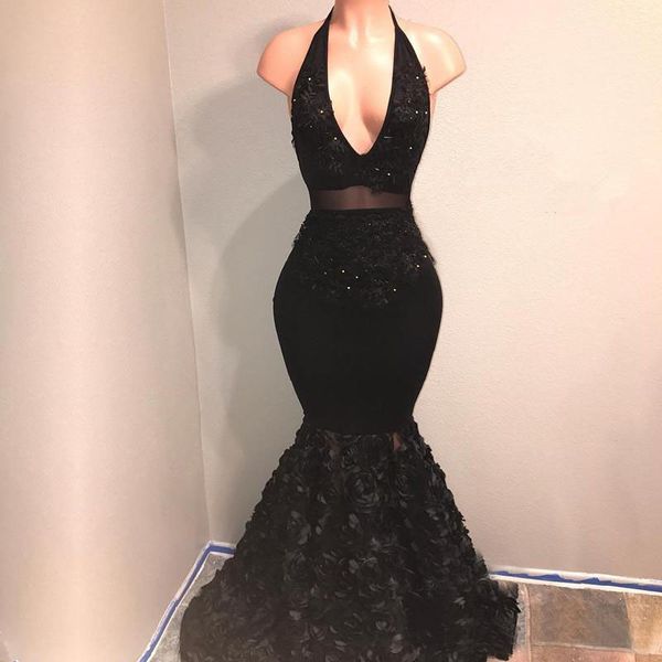 Real Image Black V-Neck Prom Dresses 2019 New Arrival Mermaid Evening Gown With Flowers Bottom Customize Party Wear Plus Size
Real Image Black V-Neck Prom Dresses 2019 New Arrival Mermaid Evening Gown With Flowers Bottom Customize Party Wear Plus Size