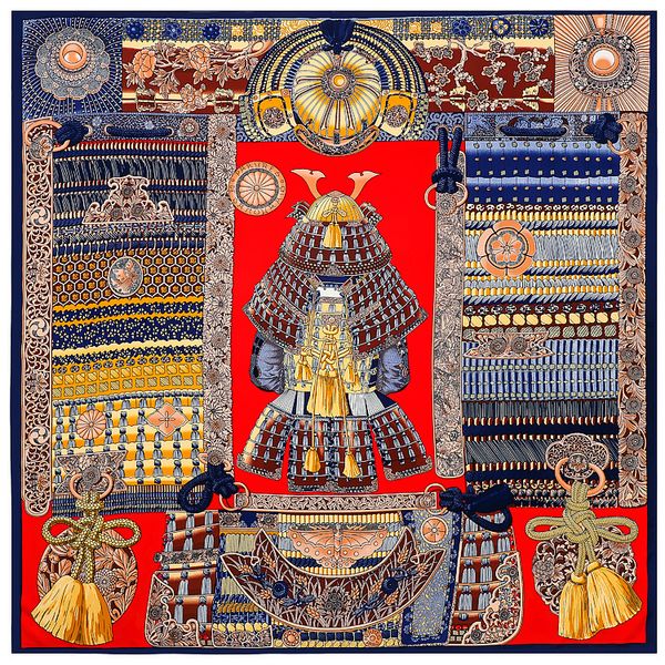 130 silk scarf women vintage orange scarves armor pattern printing shawl female big scarf headscarf sunscreen scarf gift, Blue;gray
130 silk scarf women vintage orange scarves armor pattern printing shawl female big scarf headscarf sunscreen scarf gift, Blue;gray