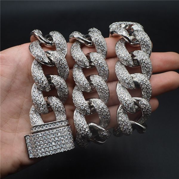 25mm iced out miami lock clasp cuban link necklace choker silver color plated chain hip hop jewelry
25mm iced out miami lock clasp cuban link necklace choker silver color plated chain hip hop jewelry