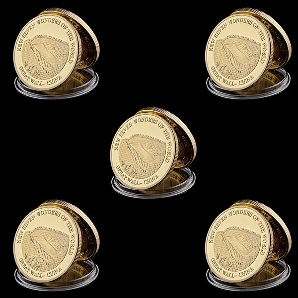 5pcs 2007 china great wall famous building seven wonders of world 1oz gold plated commemorative coin
5pcs 2007 china great wall famous building seven wonders of world 1oz gold plated commemorative coin