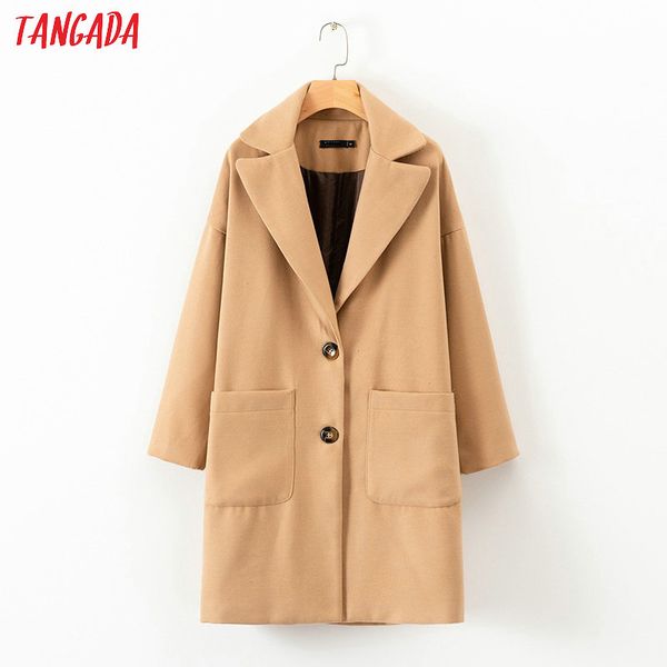 tangada women oversized solid long coat pockets vintage long sleeve pockets winter elegant office ladies warm coat 1d06, Black
tangada women oversized solid long coat pockets vintage long sleeve pockets winter elegant office ladies warm coat 1d06, Black