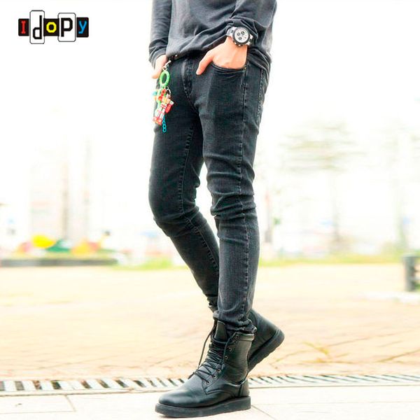 funky mens fashion pencil pants super skinny multi colored elastic ripped washed faded slim fit long jeans trouser for young men, Blue
funky mens fashion pencil pants super skinny multi colored elastic ripped washed faded slim fit long jeans trouser for young men, Blue