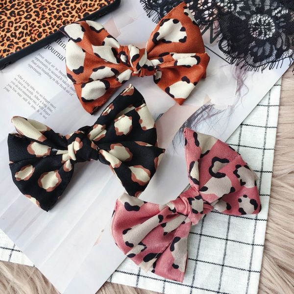 women elegant fashion bowknot hair clip headdress leopard point spring clip hairpin headwear handmade hari accessories
women elegant fashion bowknot hair clip headdress leopard point spring clip hairpin headwear handmade hari accessories