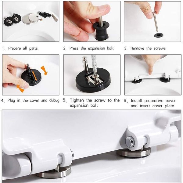4 piece toilet seat hinge fixing device quick release fixing blind hole fittings expansion screw 50mm base toilet seats
4 piece toilet seat hinge fixing device quick release fixing blind hole fittings expansion screw 50mm base toilet seats