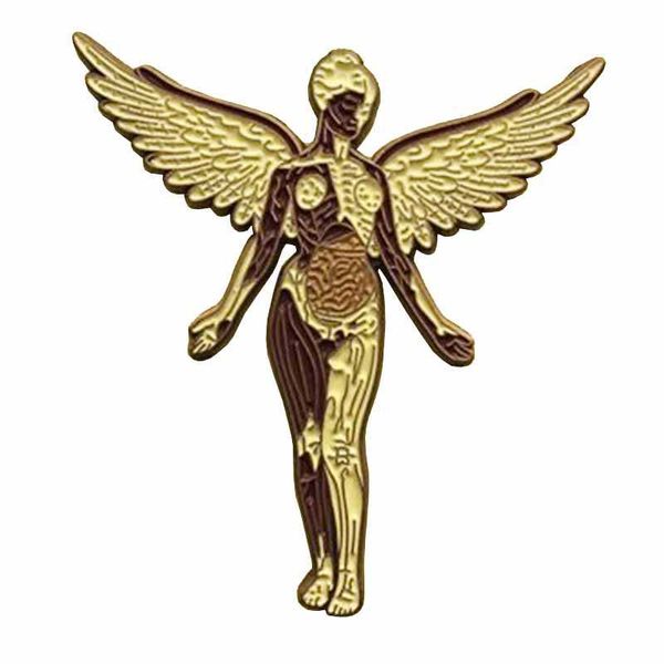 nirvana rock band pin in uterus music badge angel art brooch heavy metal fans gift grunge decor, Gray
nirvana rock band pin in uterus music badge angel art brooch heavy metal fans gift grunge decor, Gray
