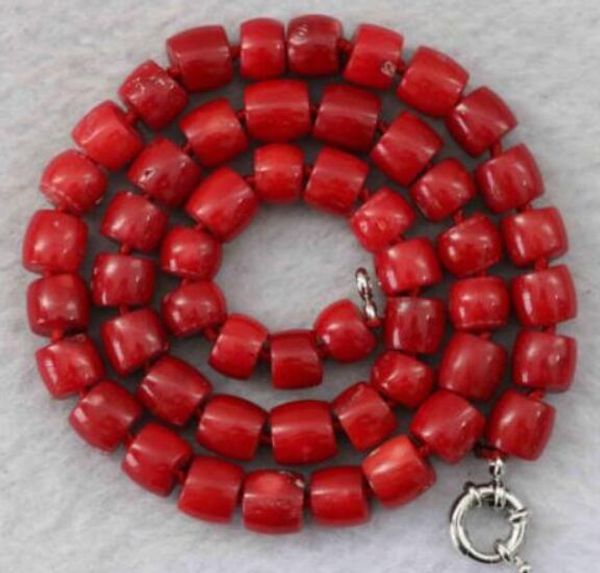 natural stone red coral 8-10mm irregular bead necklace chain stone 17", Silver
natural stone red coral 8-10mm irregular bead necklace chain stone 17", Silver