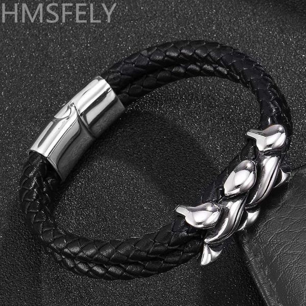 hmsfely fashion genuine leather bracelet 316l stainless steel spiral beads cuff bracelets bangles for men magnetic bracelet, White
hmsfely fashion genuine leather bracelet 316l stainless steel spiral beads cuff bracelets bangles for men magnetic bracelet, White