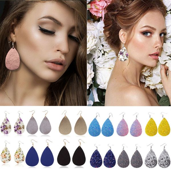 handmade leather earrings boho leaf teardrop dangle ear stud jewelry women new, Silver
handmade leather earrings boho leaf teardrop dangle ear stud jewelry women new, Silver