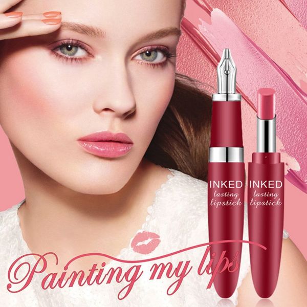 matte lipstick makeup waterproof long lasting lipsticks pen shaped red lip stick cosmetics make up 6 colors
matte lipstick makeup waterproof long lasting lipsticks pen shaped red lip stick cosmetics make up 6 colors
