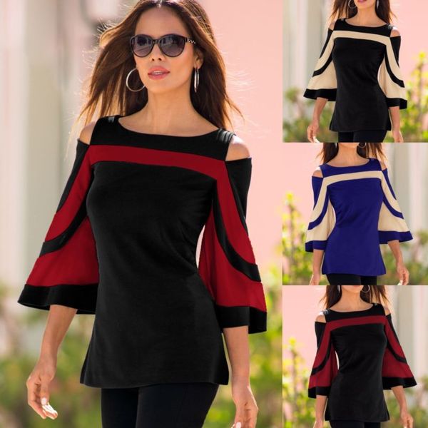 2018 women's long sleeve pullover summer shirt t-shirt cold shoulder women cold shoulder, White
2018 women's long sleeve pullover summer shirt t-shirt cold shoulder women cold shoulder, White