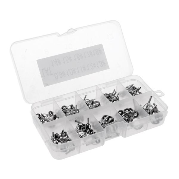100pcs rod repair kit mixed size fishing rod guides line ring rod building, 0.9# 1.0# 1.1# 1.2# 1.3# 1.4# 1.5# 1.6# 1.7# 1.8#
100pcs rod repair kit mixed size fishing rod guides line ring rod building, 0.9# 1.0# 1.1# 1.2# 1.3# 1.4# 1.5# 1.6# 1.7# 1.8#