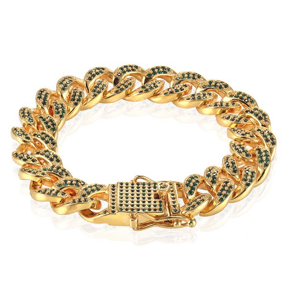 usenset iced out hip hop cz bracelet mens miami cuban bracelet men's luxury simulated bling fashion bangles sale, Black
usenset iced out hip hop cz bracelet mens miami cuban bracelet men's luxury simulated bling fashion bangles sale, Black