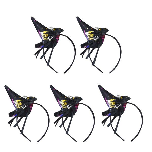 5pcs halloween decor head band pointed hat shape head hoop (party hat for girl children(black witch) festive & party supplies
5pcs halloween decor head band pointed hat shape head hoop (party hat for girl children(black witch) festive & party supplies