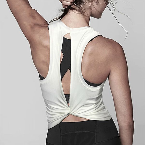 women's sports wear for women gym open back sport yoga jersey woman workout fitness t shirt female tank t-shirt, White;red
women's sports wear for women gym open back sport yoga jersey woman workout fitness t shirt female tank t-shirt, White;red