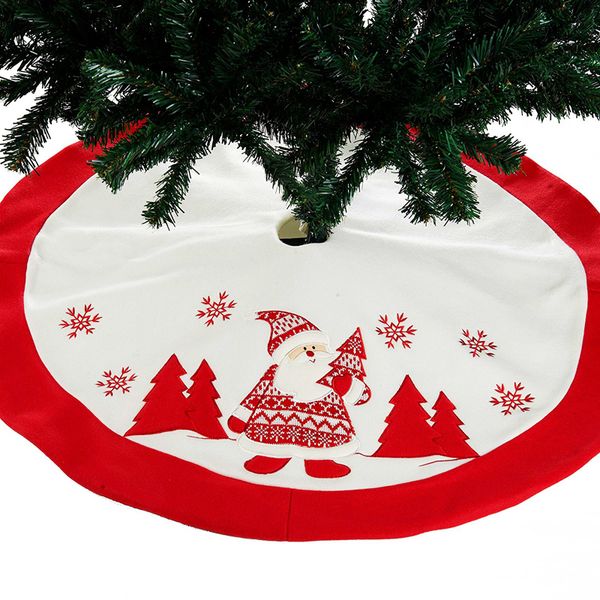 90cm flannel santa claus embroidery christmas tree skirt xmas tree decoration merry christmas supplies enfeites de natal natale
90cm flannel santa claus embroidery christmas tree skirt xmas tree decoration merry christmas supplies enfeites de natal natale