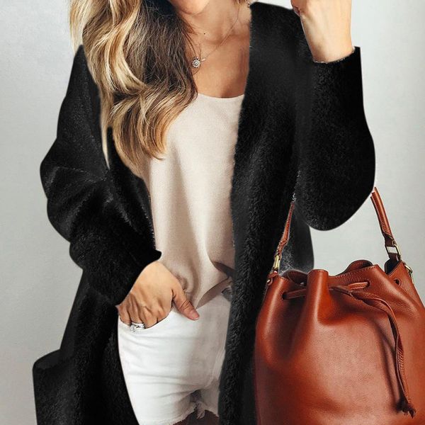 warm long sleeve autumn winter women coat soft new fashion womens outwear casual coat soft cardigans female, Black;white
warm long sleeve autumn winter women coat soft new fashion womens outwear casual coat soft cardigans female, Black;white
