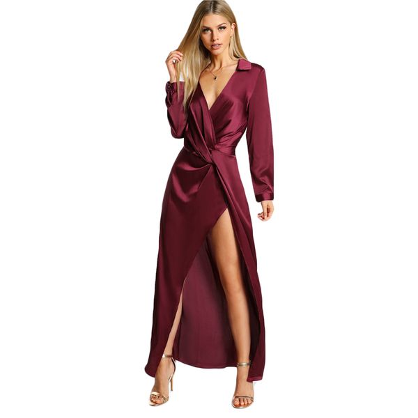 burgundy party dress satin front twist wrap dress lapel deep v neck long sleeve split maxi shirt, White;black
burgundy party dress satin front twist wrap dress lapel deep v neck long sleeve split maxi shirt, White;black