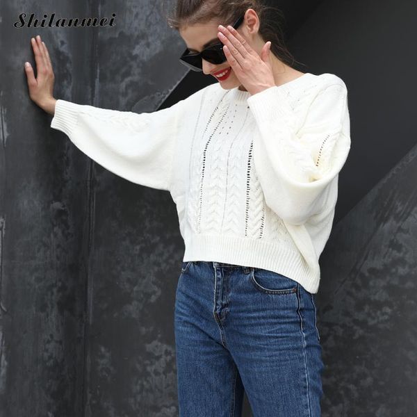 fashion acrylic women knitwear loose hollow solid white pullovers trendy pull femme knitted sweater blouse streetwear, White;black
fashion acrylic women knitwear loose hollow solid white pullovers trendy pull femme knitted sweater blouse streetwear, White;black