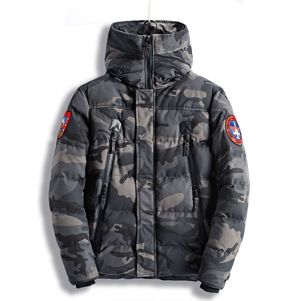 new camouflage 100% cotton parkas jackets men's hooded coat male fur collar parkas winter jacket men down overcoat, Black;brown
new camouflage 100% cotton parkas jackets men's hooded coat male fur collar parkas winter jacket men down overcoat, Black;brown