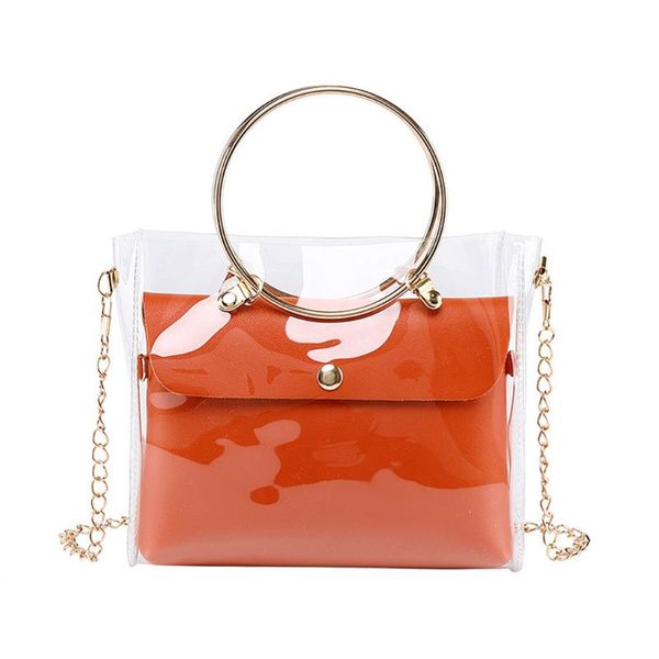 fashion women girls transparent small handbag metal handle shoulder bag summer beach purse crossbody tote female flap
fashion women girls transparent small handbag metal handle shoulder bag summer beach purse crossbody tote female flap