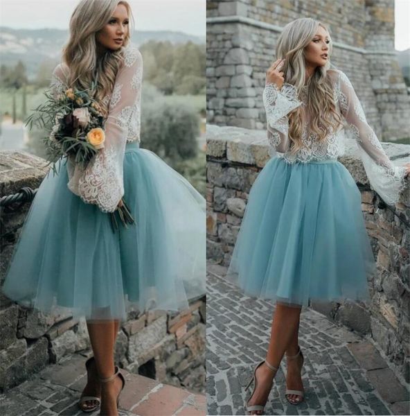 mint green 2020 two pieces prom gowns lace long sleeves tutu skirt formal long party graduation dress 17 girls gowns, Black
mint green 2020 two pieces prom gowns lace long sleeves tutu skirt formal long party graduation dress 17 girls gowns, Black
