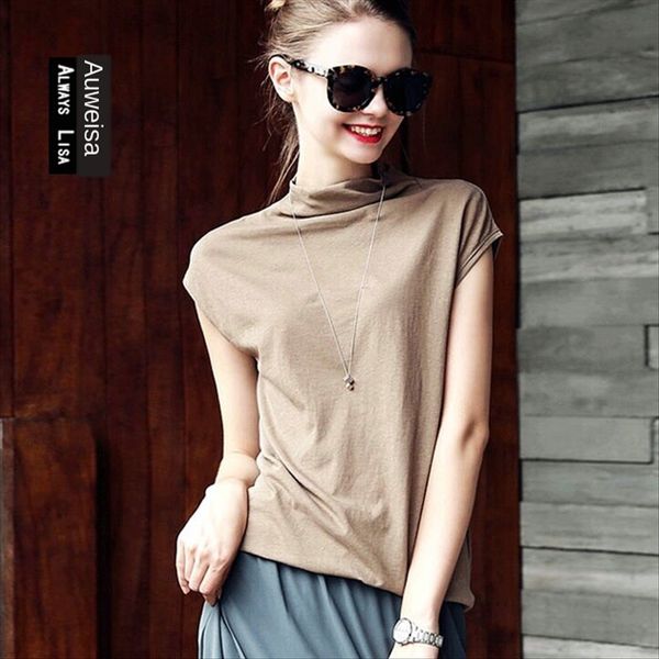style women's slim slim high collar small solid color close-fitting all-match base shirt shirt t-shirt, White
style women's slim slim high collar small solid color close-fitting all-match base shirt shirt t-shirt, White