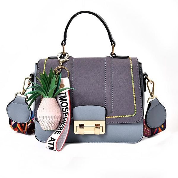2019 individual women's handbag ultraportable pu leather messenger bags sweetly shoulder bag with pineapple hanging ornament
2019 individual women's handbag ultraportable pu leather messenger bags sweetly shoulder bag with pineapple hanging ornament