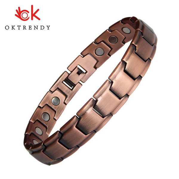 oktrendy couple bracelet red copper magnetic bracelet for men women pure copper therapy pain relief bracelets fashion jewelry, Black 
oktrendy couple bracelet red copper magnetic bracelet for men women pure copper therapy pain relief bracelets fashion jewelry, Black