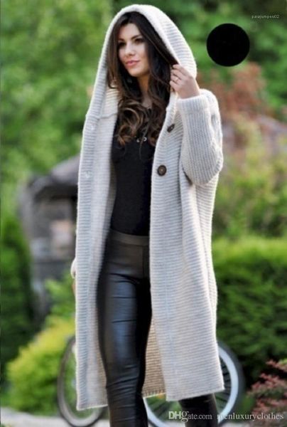 hooded designer single breasted spring autumn fashion coats female elegant clothes women long sweater cardigan jacket coats, Black;brown
hooded designer single breasted spring autumn fashion coats female elegant clothes women long sweater cardigan jacket coats, Black;brown