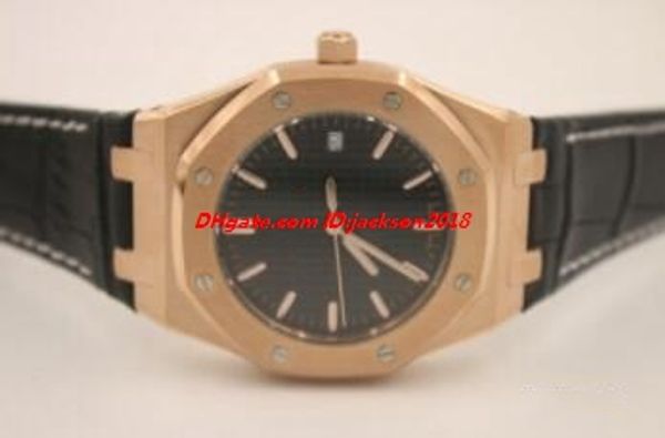 men watch 37mm mechanical movement automatic black dial rose gold bezel 15450or.oo.d002cr.01 black leather strap luxury watch ing, Slivery;brown
men watch 37mm mechanical movement automatic black dial rose gold bezel 15450or.oo.d002cr.01 black leather strap luxury watch ing, Slivery;brown