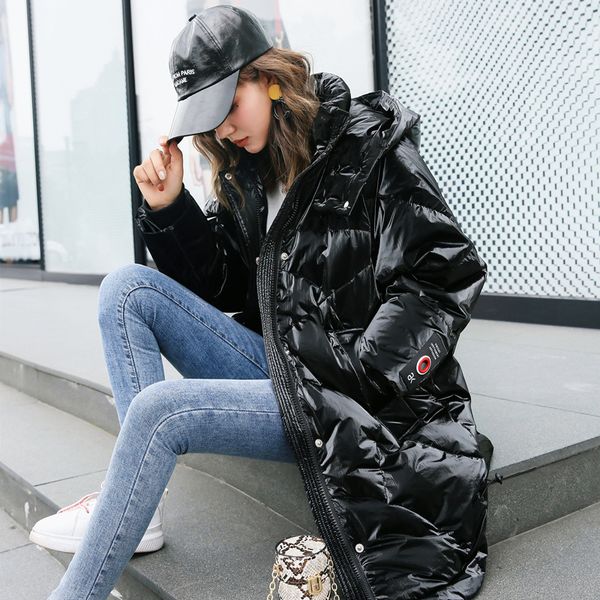 winter new cotton jacket women bright noodles in the of the korean of thickening loose hooded casual quality coat y1056, Black
winter new cotton jacket women bright noodles in the of the korean of thickening loose hooded casual quality coat y1056, Black