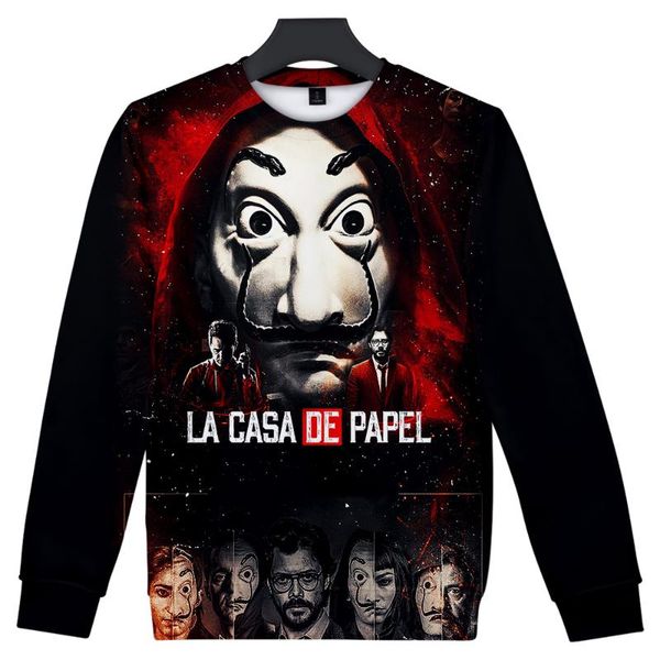 la casa de papel sweatshirt 3d print money heist the house of paper men's sweatshirt long sleeve pullover clothes streetwear, Black
la casa de papel sweatshirt 3d print money heist the house of paper men's sweatshirt long sleeve pullover clothes streetwear, Black