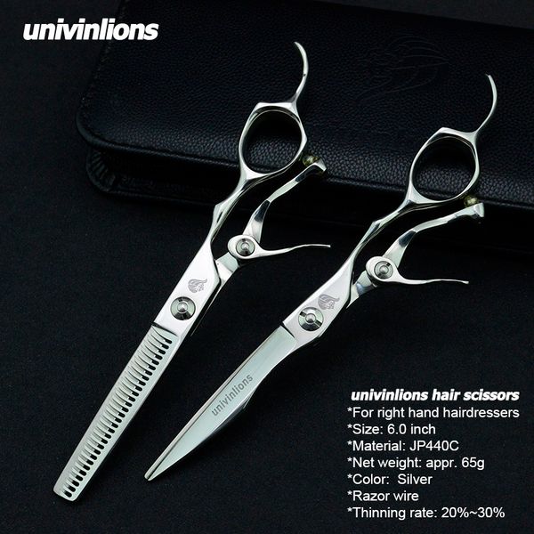 univinlions 6" japan steel 440c hair cutting scissors barbers hair scissors kit thinning shears hair salon tools clipper razor
univinlions 6" japan steel 440c hair cutting scissors barbers hair scissors kit thinning shears hair salon tools clipper razor