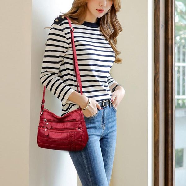 new women's solid shoulder bag wild fashion ladies multi-layer casual messenger bag female zipper crossbody bolsa feminina
new women's solid shoulder bag wild fashion ladies multi-layer casual messenger bag female zipper crossbody bolsa feminina