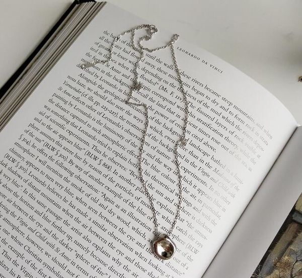 lady's authentic 925 sterling silver special - shaped irregular geometric pendant personality necklace x87
lady's authentic 925 sterling silver special - shaped irregular geometric pendant personality necklace x87