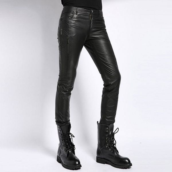 men's pants plus size 4xl autumn male fashion real leather biker pencil streetwear slim casual full length trousers men, Black
men's pants plus size 4xl autumn male fashion real leather biker pencil streetwear slim casual full length trousers men, Black