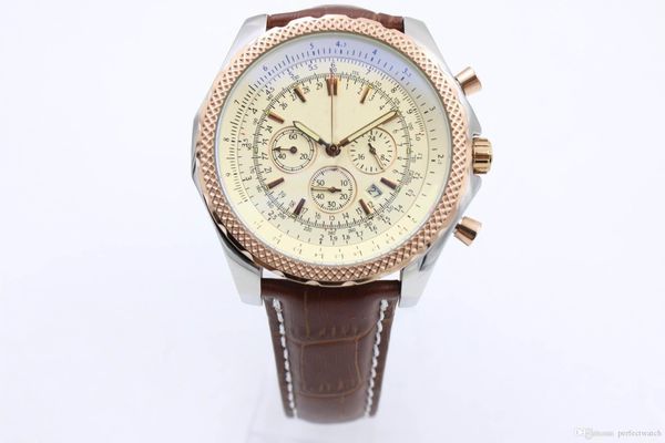 2020 white dial net bezel big watch mens quartz movement 6 .75 supper quality men chronograph leather belt watches wristwatch, Slivery;brown
2020 white dial net bezel big watch mens quartz movement 6 .75 supper quality men chronograph leather belt watches wristwatch, Slivery;brown