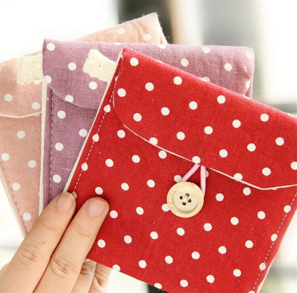 5colors, sweet little dots cotton coin bag , 10cm coin bag purse wallet pouch ; pocket lady women's sanitary pad bag pouch, Red;black
5colors, sweet little dots cotton coin bag , 10cm coin bag purse wallet pouch ; pocket lady women's sanitary pad bag pouch, Red;black