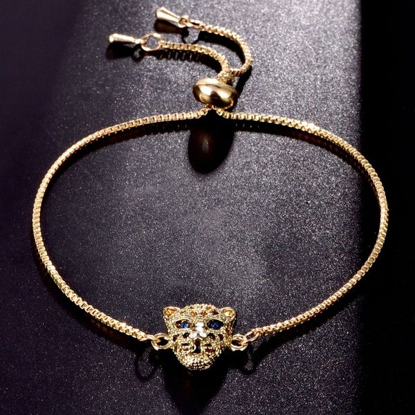 european fashion leopard head charm bracelets for men women cubic zirconia tennis bracelet male female jewelry gift, Golden;silver
european fashion leopard head charm bracelets for men women cubic zirconia tennis bracelet male female jewelry gift, Golden;silver