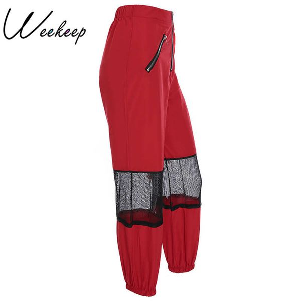 weekeep women high waist patchwork pants brand zipper red streetwear pants fashion joggers women elastic waist punk trousers, Black;white
weekeep women high waist patchwork pants brand zipper red streetwear pants fashion joggers women elastic waist punk trousers, Black;white