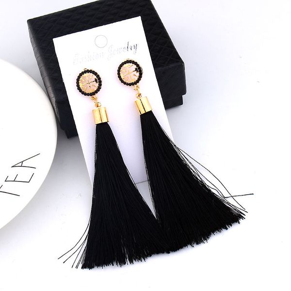 black crystal flower fringe earings earing geometric long dangle tassel earrings for women 2019 fashion jewelry oorbellen gift, Silver
black crystal flower fringe earings earing geometric long dangle tassel earrings for women 2019 fashion jewelry oorbellen gift, Silver