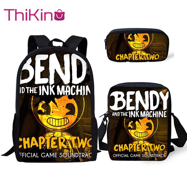 thikin bendy and ink machine 3pcs/set book bags children school bag for boys school backpack for teen boys girls kids book bags
thikin bendy and ink machine 3pcs/set book bags children school bag for boys school backpack for teen boys girls kids book bags