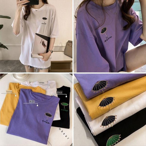 2020 short sleeve loose ins dc112pf t-shirt t-shirt embroidery women's 2020 short sleeve loose embroidery ins women's dc112pf, White
2020 short sleeve loose ins dc112pf t-shirt t-shirt embroidery women's 2020 short sleeve loose embroidery ins women's dc112pf, White