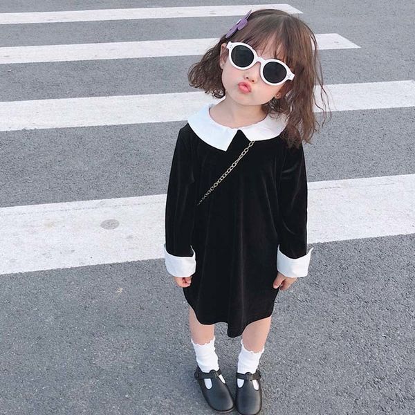 new girls dress 2019 autumn peter pan collar baby girls dress long sleeve fashion vintage black dress rt604, Red;yellow
new girls dress 2019 autumn peter pan collar baby girls dress long sleeve fashion vintage black dress rt604, Red;yellow