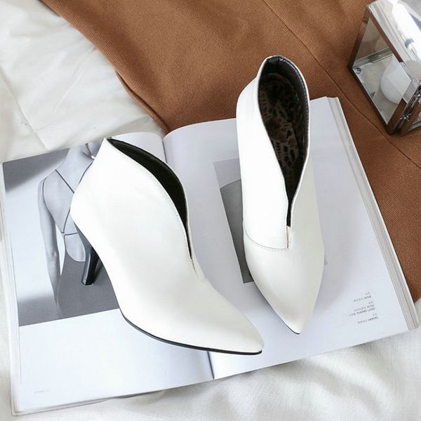 sianie tianie 2019 spring winter v-cut black white boots for women thin high heels pumps shoes woman ankle boots size 33-43 mx200320
sianie tianie 2019 spring winter v-cut black white boots for women thin high heels pumps shoes woman ankle boots size 33-43 mx200320