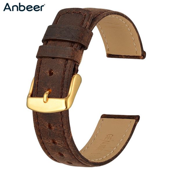 anbeer luxury style watchband 18mm 20mm 22mm genuine leather watch strap elegant vintage retro bracelet for men women, Black;brown
anbeer luxury style watchband 18mm 20mm 22mm genuine leather watch strap elegant vintage retro bracelet for men women, Black;brown
